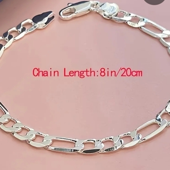 NEW 925 SS UNISEX Bracelet - Picture 3 of 4